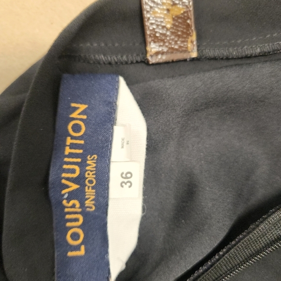 Louis Vuitton Uniforms Black Long Sleeve Sales Associate LV Midi Dress SZ 36 - Picture 12 of 14